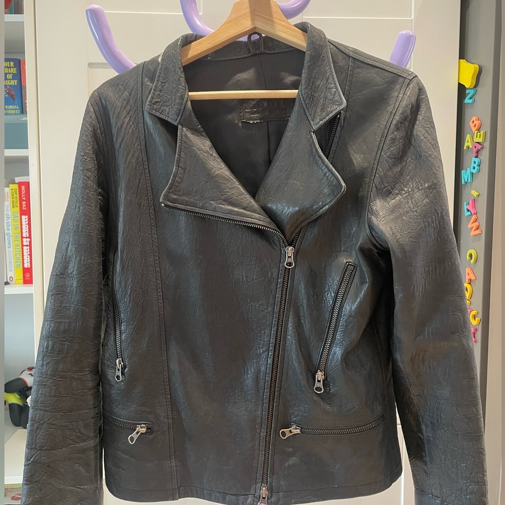 Roots Women's Black Leather Jacket